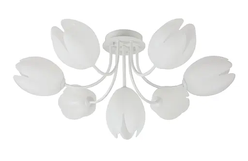 Люстра потолочная в гостиную VALESO G 93961/6+1 белая - фото 3