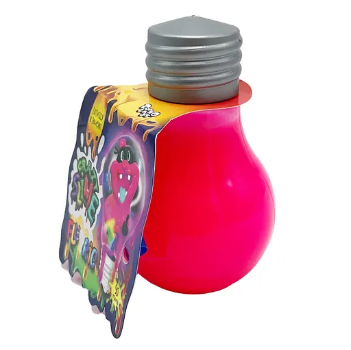 В'язка маса лампочка Danko Toys Fluoric Crazy Slime SLM-07-01U світиться в темряві рожева