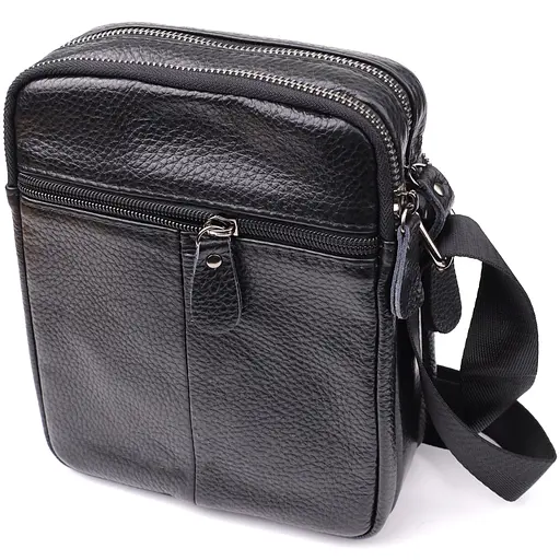 Мужская сумка на плечо из натуральной кожи Vintage 17х21х8 см sum0027511 - фото 2