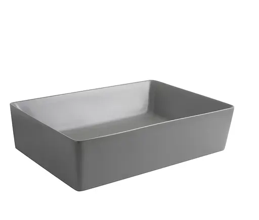 Умивальник накладний Mixxus Premium Quadro-0108 550x390x145 мм MP6652, Графит - фото 10