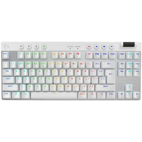 Клавiатура Logitech G PRO X TKL Lightspeed Tactile RGB White (920-012148)
