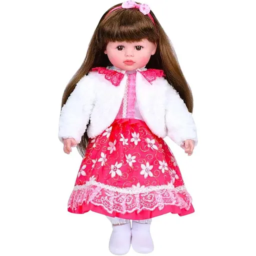Кукла Маленькая пани, 45 см, мягконабивная, музыка-звук (украинский), загадка, песня, стих (в ассортименте)