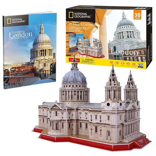Пазл 3D CubicFun National Geographic Собор Святого Павла 107 элементов (DS0991h) - фото 3