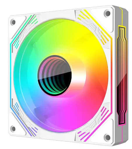 Вентилятор Coolmoon 120мм CM-V12-W Reverse (CM-V12-W-R) White - фото 1