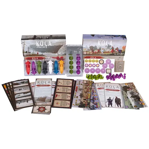 Настольная игра Планета Ігор Набор дополнений для игры Серп (Scythe): Небесный гамбит + Захватчики из далеких земель (укр.) (GKCH013KG+1) - фото 1