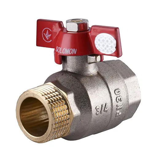 Кран кульовий прямий Solomon 3/4″ ЗВ КБ PN30 B1015 - фото 1