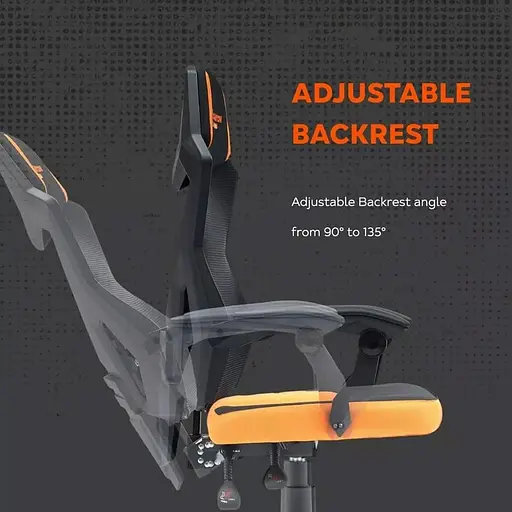 Ігрове крісло Canyon Wave MCH02 Mesh Black Orange (CNE-MCH02) - фото 7