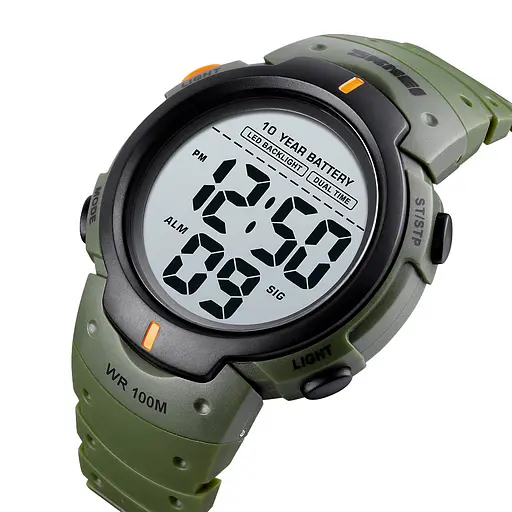 Часы наручные мужские Skmei 1560 Army Green, 1560AG (12302) - фото 3