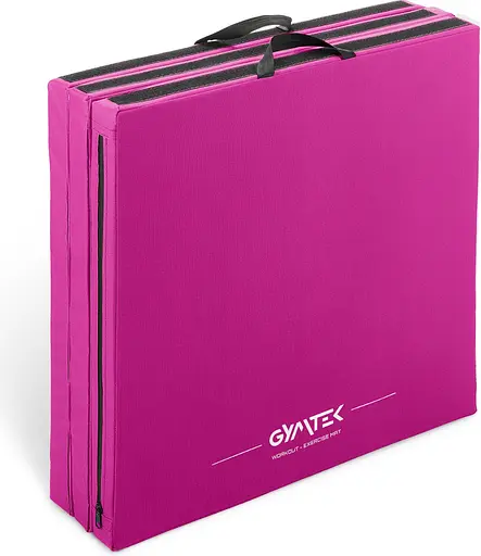 Мат гімнастичний Gymtek твердий 5 см рожевий - фото 2