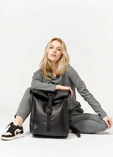 Рюкзак Sambag унісекс RollTop LZT чорний 43 х 31 х 14 см (24208001) - фото 8