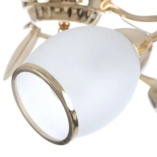 Люстра стельова Brille флористика E14 60W G (LK-155C/3) - фото 3