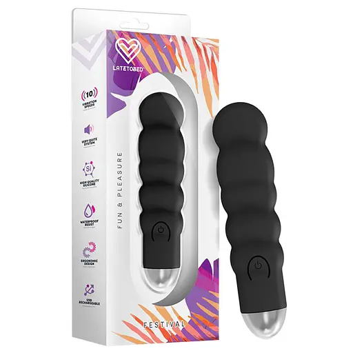 Вібратор Festival Ewon 13 см (чорний) - фото 7