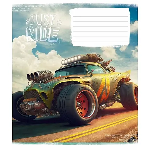 Зошит учнівський "Offroad masters" 018-3287L-4 в лінію, 18 аркушів