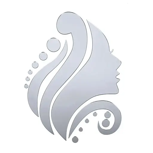 Дзеркальний декор Wall Sticker SW-00002504 акриловий самоклеючий Обличчя 16 шт. срібло - фото 1