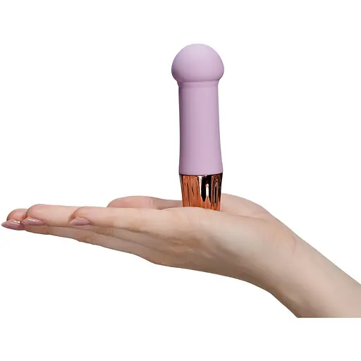 Міні-вібратор Crushious Mellow Puff лавандовий 11 х 3.2 см - фото 4