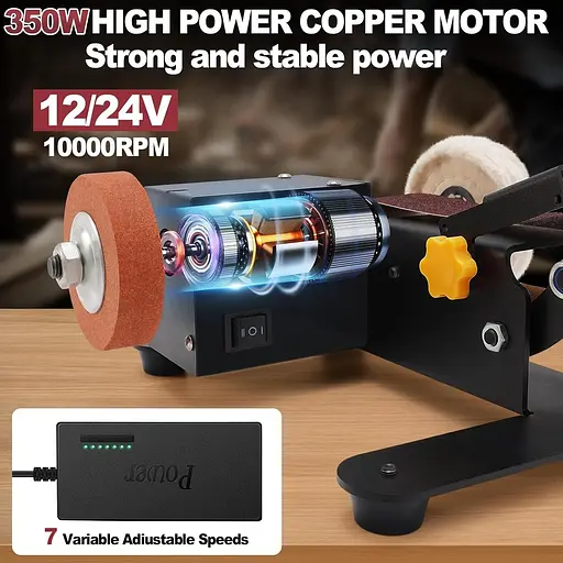 Мінішліфувальна машина Yofuly, настільна шліфувальна машина потужністю 350 Вт, шліфувальна машина - фото 6