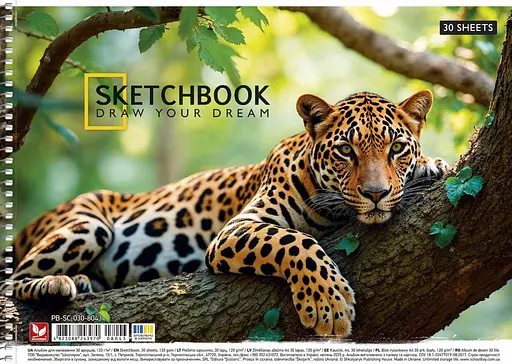 Комплект 3 шт. альбомів для малювання. Альбом Школярик А4 30 арк. 120г/м2 8043 4823088243970 - фото 3