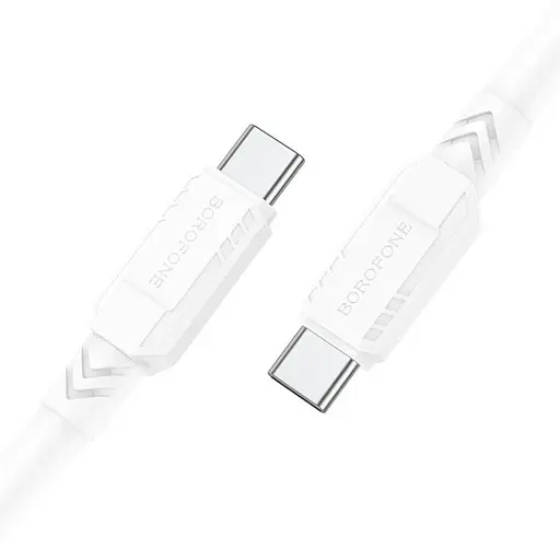 Дата кабель Borofone BX81 Type-C to Type-C 60W (1m) Білий - фото 3