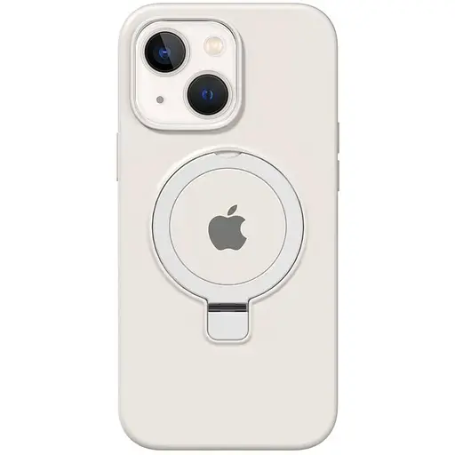 Чохол Epik Silicone Case Full Protective with Ring для Apple iPhone 15, 6.1 White