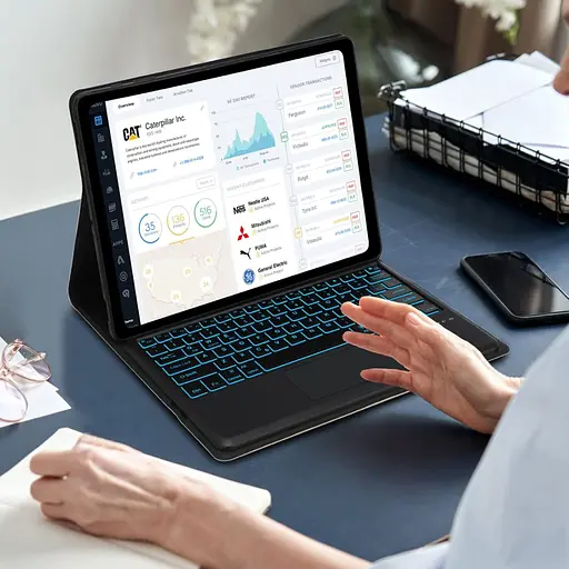 Чохол клавіатура Samsung Galaxy Tab A9 8.7 SM-X110 SM-X115 BlueTooth Keyboard with TP - фото 5