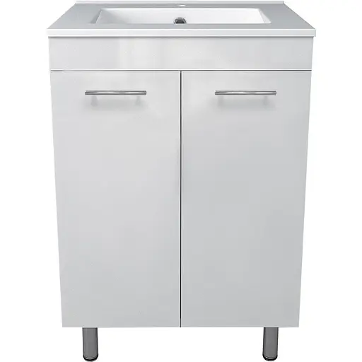 Тумба з умивальником Volle Maro 60 см 15-52-61 Білий - фото 1