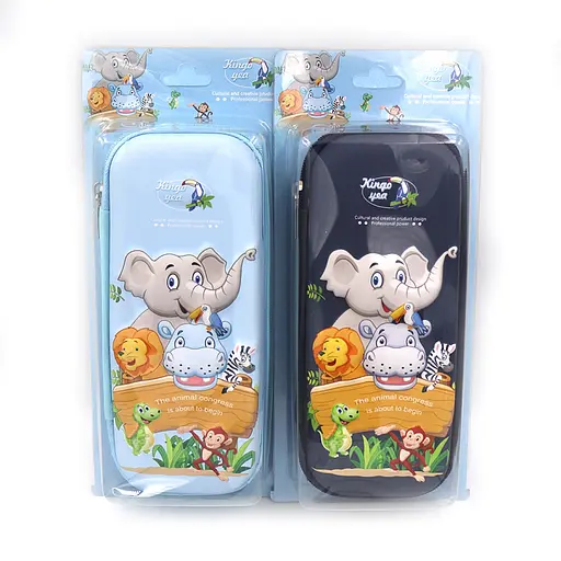 Пенал жорсткий об’ємний Слоник, 21.5x4x8.5 см, PVC (В асортименті) - фото 2