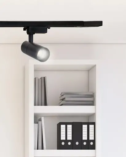 Трековий світильник Goldlux 329042 Shark LED 1x10W 4000K 850Lm IP20 чорний - фото 2