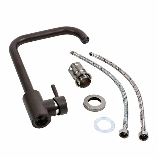 Змішувач для кухні Platinum NS02B (3008B-NA) темна скеля Чорний - фото 2