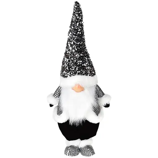Мягкая игрушка Bona Black & White Гном в пайетках 21х13х85 см (000264831)