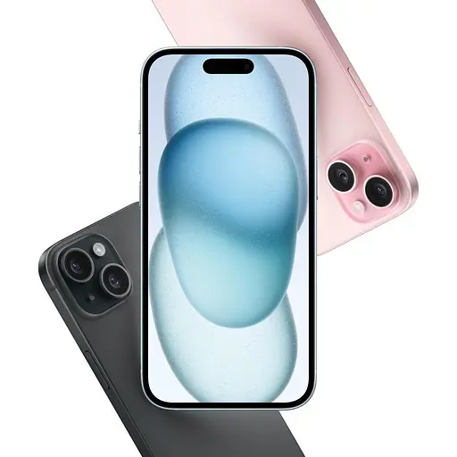 Смартфон Apple iPhone 15 256 ГБ Black MTP63 - фото 5