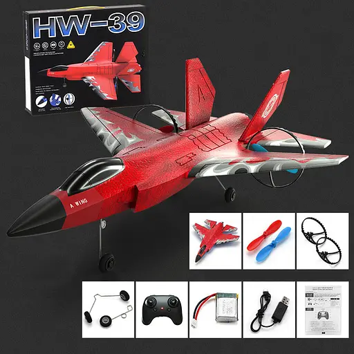 Літак на радіокеруванні SCHE HW39 F35 Fighter Red - фото 2