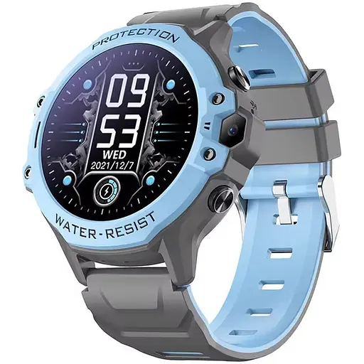 Дитячий смарт-годинник-телефон Smart Watch K55 4G з SIM-картою GPS прослуховуванням і відеодзвінком Синій