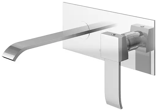 Смеситель для умывальника Kohlman Axis chrome + BOX скрытого монтажа QW188N Хром - фото 1