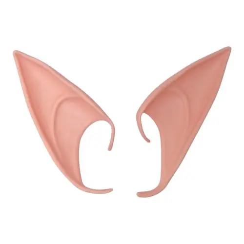 Вуха Ельфа накладні бежеві гумові KA-23-98, в пакеті - фото 1