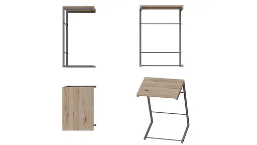 Столик Терри Ferrum-decor 650x440x330 Серый металл ДСП Дуб Сан-Марино 16 мм (FRD-104663) - фото 5