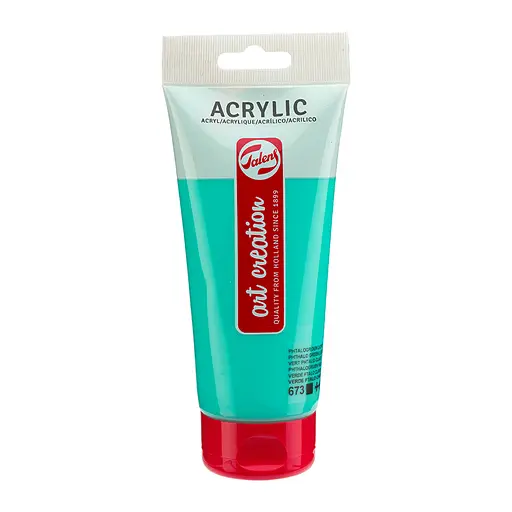 Краска акриловая Talens Art Creation 673, Зеленый светлый ФЦ 200 мл CD