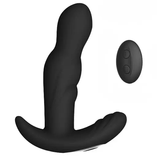 Масажер простати I’MCUM DeepMotion 360 з вібрацією та обертанням та пультом керування Чорний (IM-KGS209)