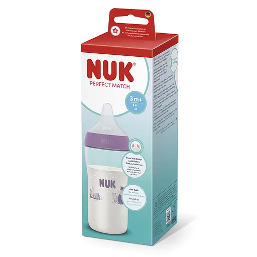 Пляшка Nuk Perfect Match М 260 мл гіпопотам (3954205) - фото 4