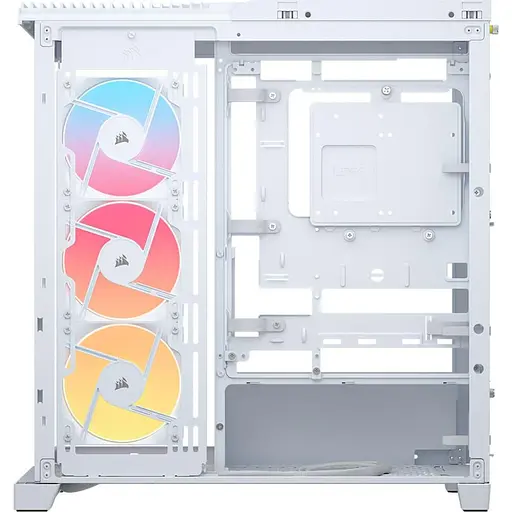 Корпус Corsair FRAME 4500X LX-R RGB из закаленного стекла, белый (CC-9011317-WW) - фото 9