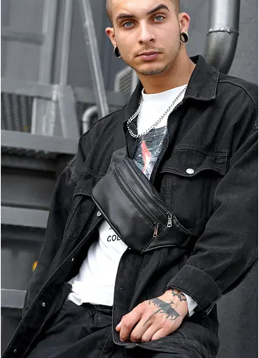 Поясная мужская сумка-бананка Sambag 31х12х5 см 000200335 - фото 2