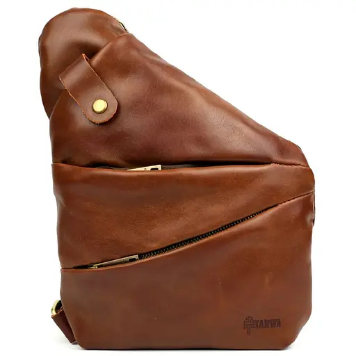 Мужская сумка-слинг через плечо для левши TARWA 23х28х4 см sum0028343 - фото 3