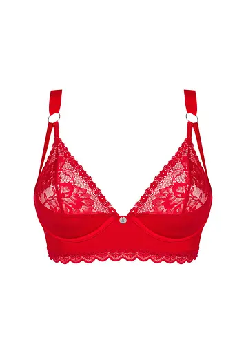 Бюстгальтер Obsessive Belovya XL/2XL червоний - фото 8