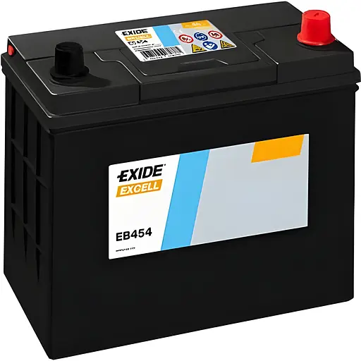 Акумулятор Exide Excell 45Ah ASIA EB454 Ев (-/+) 330EN 237x127x227 мм