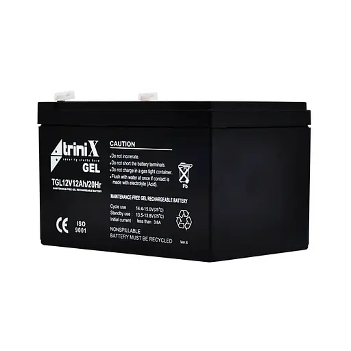 Аккумуляторная батарея гелевая 12В 12Ач Trinix TGL12V12Ah/20Hr GEL (44-00012)