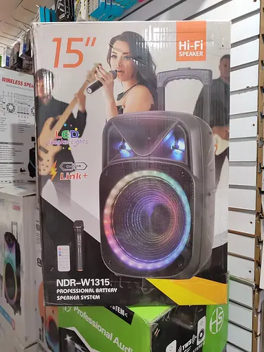 Портативная беспроводная Bluetooth колонка NDR-W1315 с подсветкой - фото 8