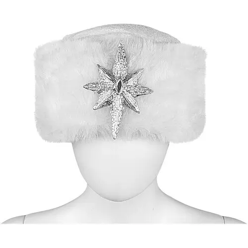 Шапка Мех белая - фото 1