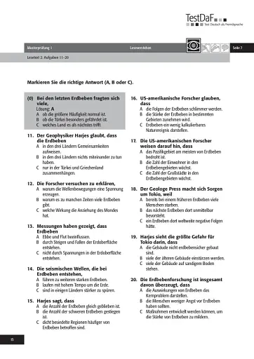 TestDaF Musterprüfung 1. Heft mit Audio-CD - фото 14