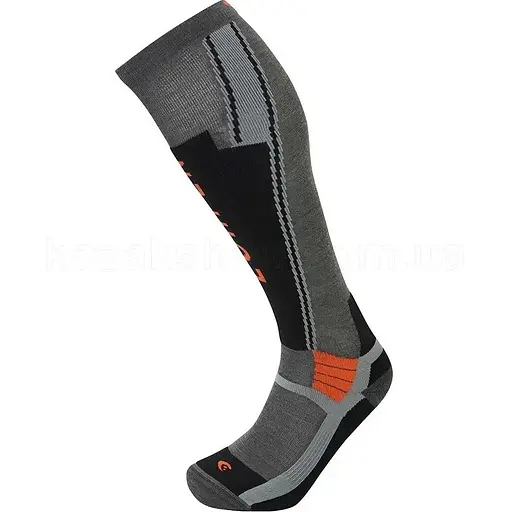Шкарпетки Lorpen S3MLG Mens T3 Ski Light Grey/Black M (1052-6210190 5914 M)