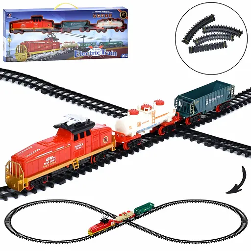 Детская железная дорога Electric Train со звуком и светом на 20 деталей (2099-3)