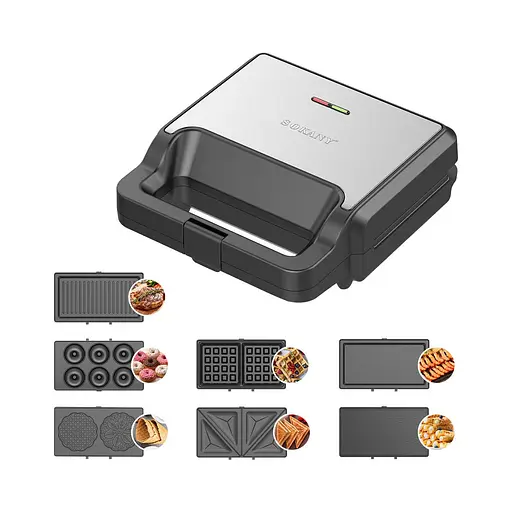 Мультипекар 7 в 1 Sokany SK-08137 з антипригарним покриттям 800 Вт - фото 1